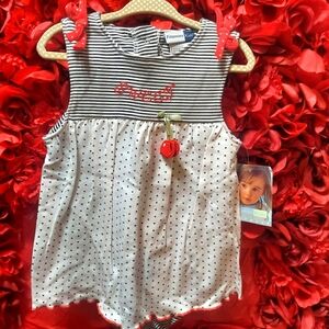 Vitamin Kids NWT Onesie with Cherry Design - Does not come with hat